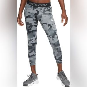 Nike Pro 3/4 Camo Printed Training Compression Leggings